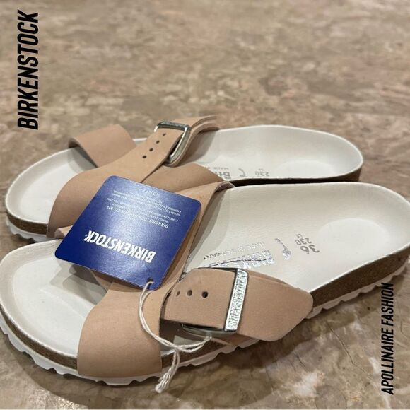 BIRKENSTOCK SIENNA SANDALS IN PINK BLUSH SIZE 36 - Picture 1 of 5